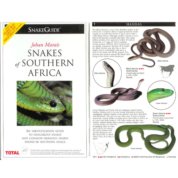 Begleitheft \"Snake Guide\" von Johan Marais